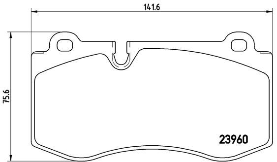 Колодки тормозные передние BREMBO P50074