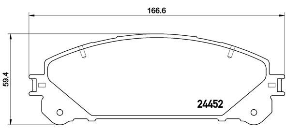 Колодки тормозные передние BREMBO P83145