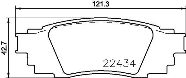 Колодки задние TOYOTA Camry 17->/C-HR 16->/Rav4 18-> /LEXUS RX IV BREMBO P 83 160