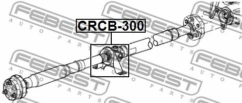 Подшипник подвесной карданного вала CHRYSLER 300C 2004-2010 FEBEST CRCB-300