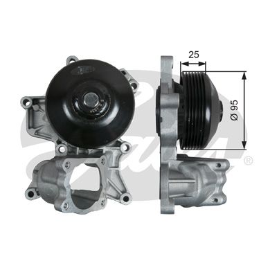 Помпа, водяной насос BMW E81/E87/E90/E60/X1(E84) mot.N47 GATES WP0121