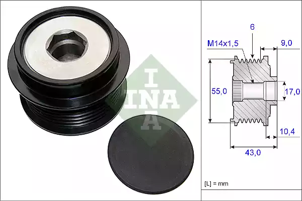 Муфта свободного хода INA 535 0208 10