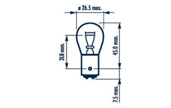 Лампа 12V P21/5W 21/5W NARVA Standard 1 шт. пакет 17916