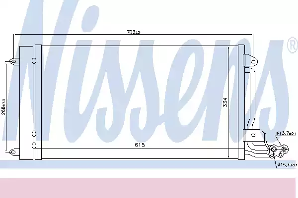 Радиатор кондиционера NISSENS 940093