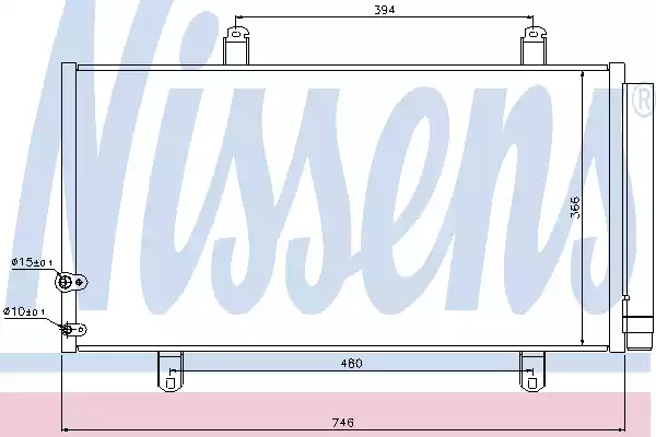 Радиатор кондиционера NISSENS 940194