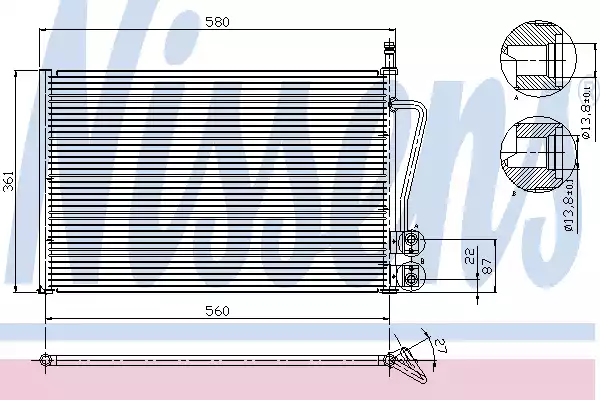 Радиатор Кондиционера NISSENS 94587