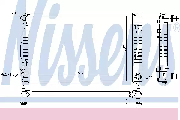 Радиатор основной NISSENS 60497