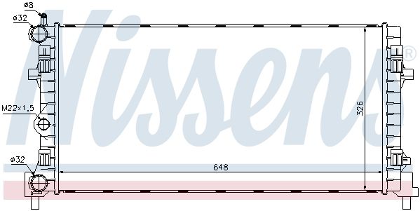 Радиатор основной NISSENS 640012