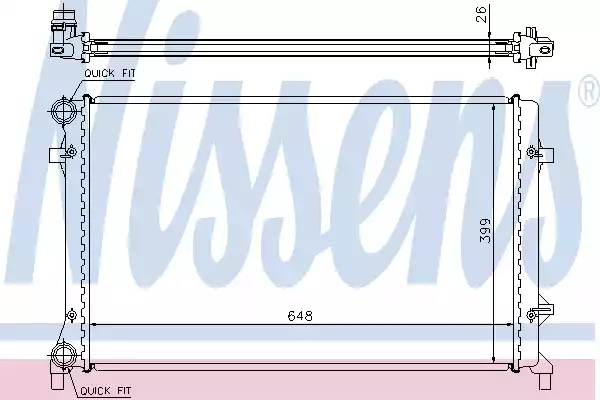 Радиатор основной NISSENS 65277