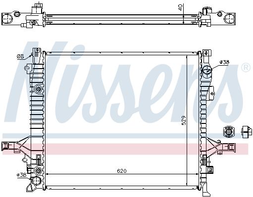 Радиатор основной NISSENS 65613A