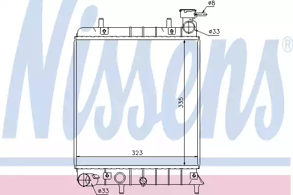 Радиатор основной NISSENS 67022