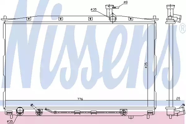 Радиатор основной NISSENS 67505