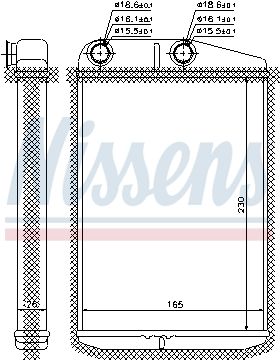 Радиатор отопителя NISSENS 73989