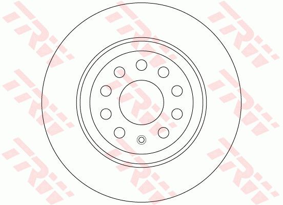 Диск тормозной задний VAG A3/Q3/TT/Arteon/Golf7/Passat8/Tiguan/Kodiaq TRW DF6504