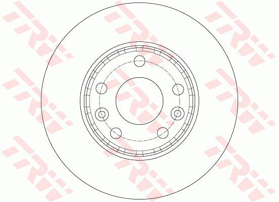 Диск тормозной передний TRW DF6072