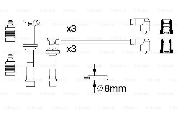 0 986 356 966_к-кт проводов!\ Mazda Xedos 6 2.0 V6 92>