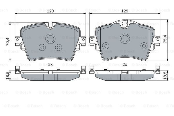 0 986 494 940_колодки дисковые передние!\ BMW F48/F45/F46 14>