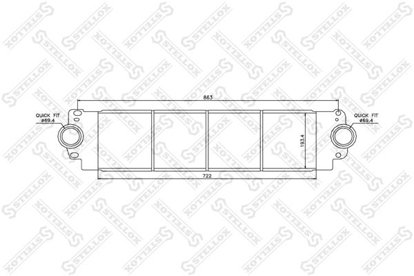 10-40078-SX_интеркулер!\ VW T5 1.9TDi/2.5TDi 03>