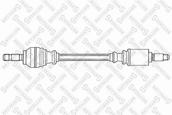 158 1771-SX_привод передний левый! 588 mm, 24148\ BMW E53 all 01>