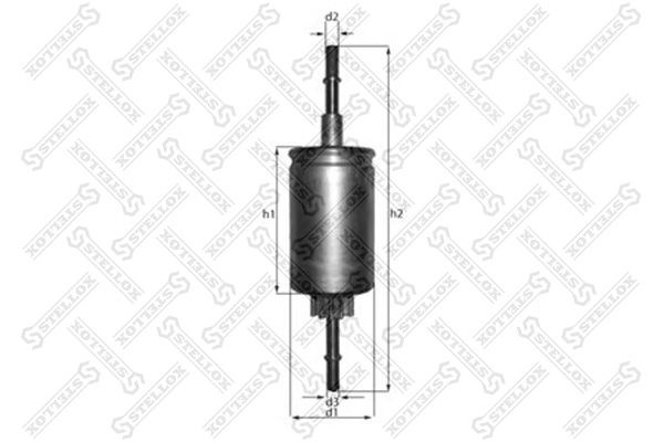 21-00458-SX_фильтр топливный!\ Ford Fiesta/Fusion, Mazda 2 1.25-2.0 02>