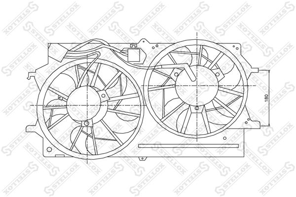 29-99323-SX_вентилятор охлаждения!\ Ford Focus 1.8 00-04