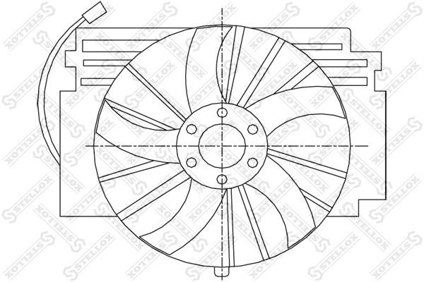 29-99365-SX_вентилятор охлаждения!\ BMW E53 3.0i 24V 00-06