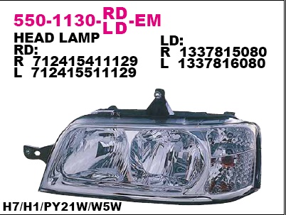 550-1130L-LD-EM_фара левая! электр.\ Fiat Ducato,Citroen Jumper all 02-05