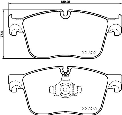 P36031_колодки дисковые передние !\ Jaguar F-Pace/XF Serie 2.0/2.0d 15>