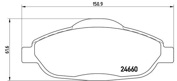 P61101_=1323 00 [425393] !колодки дисковые п.\ Peugeot 308 1.4-1.6i 07>