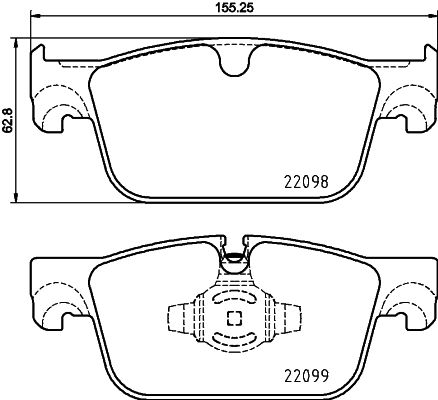 P 86 028_колодки тормозные передние!\ Volvo V90/S90 16>