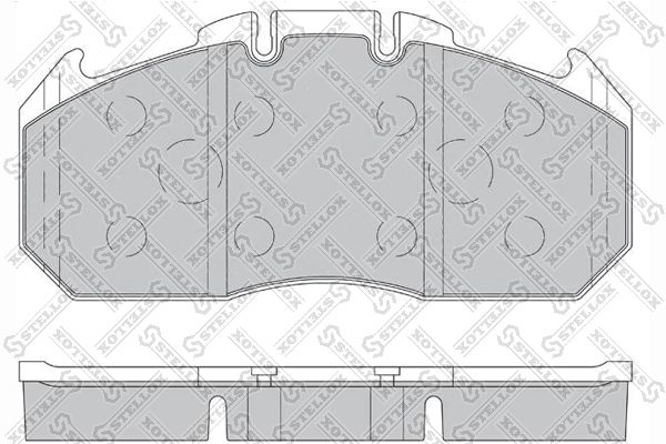 85-01425-SX_колодки дисковые !с р/к 29131 249.6x118.2x30.2 с увелич.ресурсом \Omn MAN TGA/NG, RVI