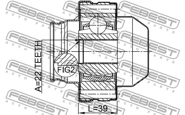 1811-ANTSHA_ШРУС внутренний! карданного вала, к-кт\ Chevrolet Captiva 2.4-3.2 07>