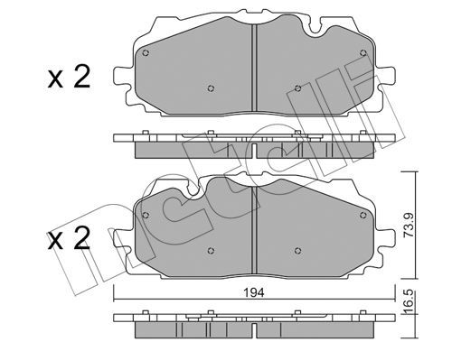 22-1128-0_колодки дисковые передн.!\ Audi A4/A5/Q5/Q7 1.4TFSI-2.0TFSI/2.0TDI/3.0TDI 15>