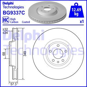 BG9337C_диск тормозной задний!\ Audi A4/A5/S5/A6/A7/A8/Q5 1.8/3.2/2.0TDI/3.0TDI 09>