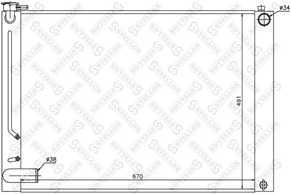 10-25363-SX_радиатор системы охлаждения! АКПП\ Lexus RX300 03>