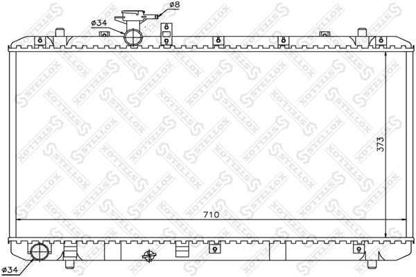 10-25461-SX_радиатор системы охлаждения! МКПП\ Suzuki SX4 1.5-1.6i 16V 05>