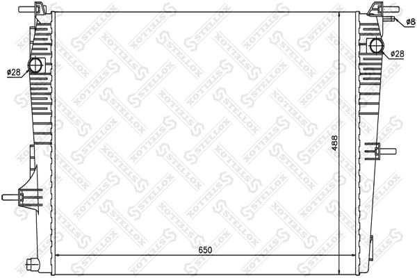 10-26160-SX_радиатор системы охлаждения!\ Renault Megane/ Scenic 1.6i 16V 08>