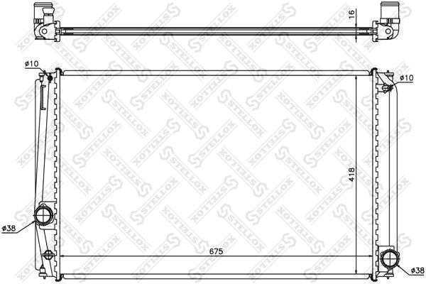 10-26325-SX_радиатор охлаждения!\ Toyota Rav IV 2.0VVTi 06>