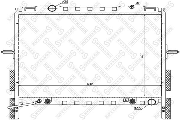 10-26494-SX_радиатор системы охлаждения! АКПП\ KIA Sorento 2.4i 16V/3.5i 24V/2.5CRDi 02-04