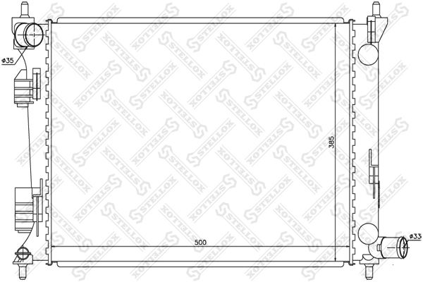 10-26517-SX_радиатор системы охлаждения! MКПП\ Hyundai Solaris 1.4i-1.6i, Kia Rio 1.2i-1.6 11>