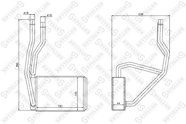 10-35132-SX_радиатор печки!\ Ford Fiesta/ Fusion all 01>