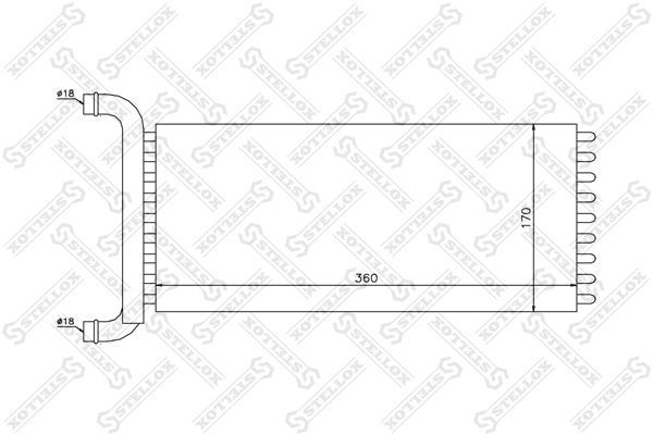 10-35201-SX_радиатор печки! с доп.отоплением\ MB Sprinter all 06>