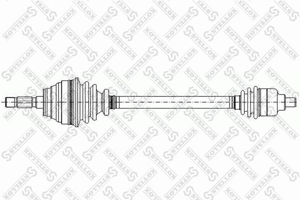 158 1034-SX_привод правый! 765mm, 24162\ Dacia Logan 1.4-1.6i 04>