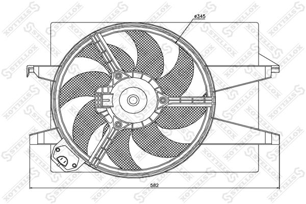 29-99324-SX_вентилятор охлаждения!\ Mazda 3 1.4-2.0 03>