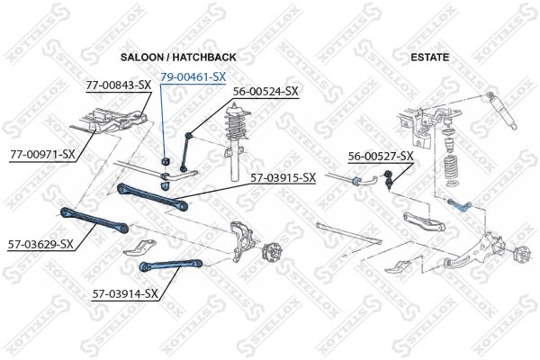 79-00461-SX_втулка стабилизатора заднего! d20\ Ford Mondeo all 00>