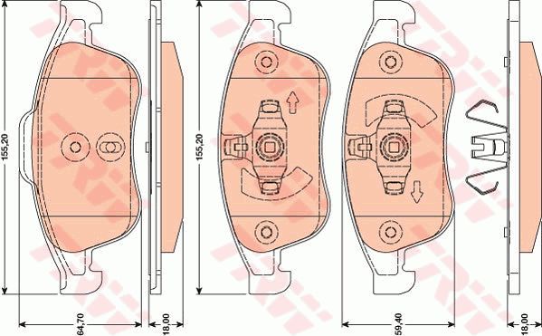 GDB1789_=1248 10 [440603905R] !колодки дисковые п.\ Renault Megane Sedan/Coupe 08>