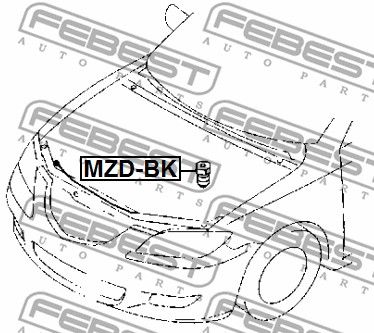 MZD-BK_отбойник капота!\ Mazda 2/3/CX-5/CX-7 02>, Nissan Lafesta B35 11>