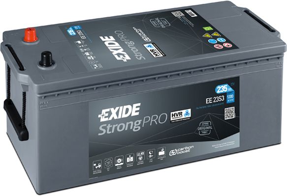 EXIDE EE2353_аккумулятор!(МАХ вибр/задн. ось) Strong PRO 235Ah 1200A +слева 518/274/240\