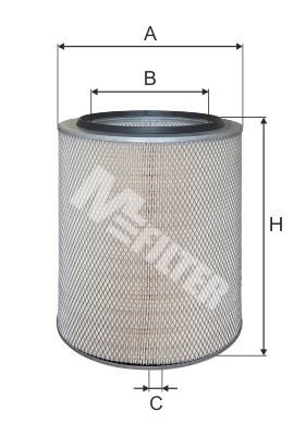 A 153 (M-FILTER) ФИЛЬТР ВОЗДУШНЫЙ IVECO 190, 220, 240, 260, 320, 330