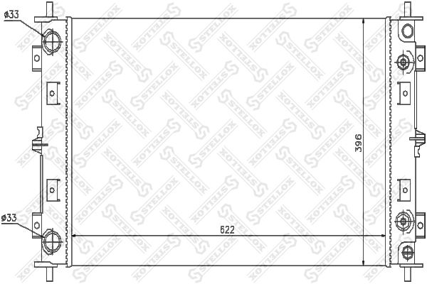 10-25610-SX_радиатор системы охлаждения!\ Chrysler Stratus 2.0/2.5 95>